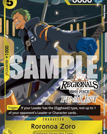 Roronoa Zoro (113) (Regionals Finalist Card Set 26-27)