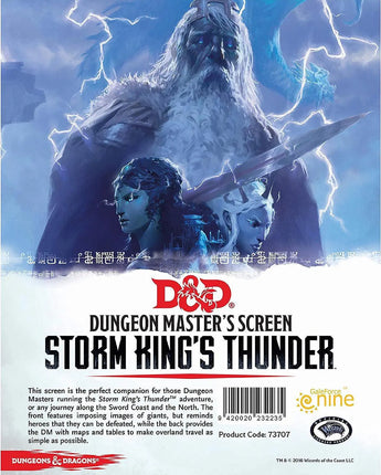 D&D Storm Kings Thunder - DM Screen
