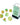 Chessex Dice: Luminary 7-Die RPG Set - Spring/white