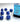 Chessex Dice: Opaque 7-Die RPG Set - Blue/White