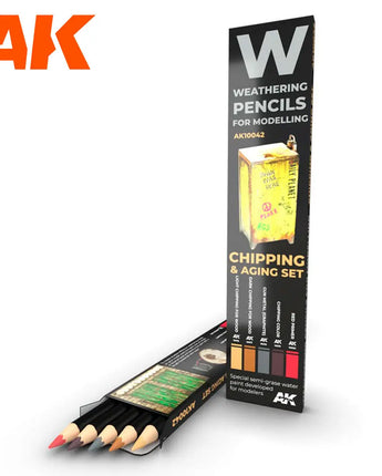 Weathering Pencils: Chipping & Aging Set (5 Colors)