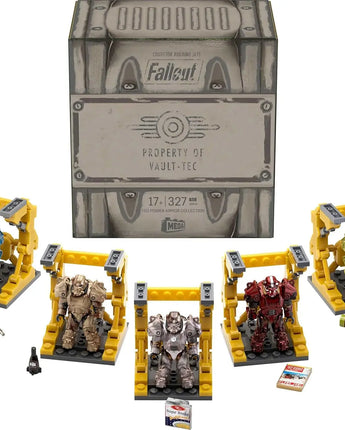 MEGA Fallout Action Figure Building Toy, T-60 Power Armor Collection with 327 Pieces
