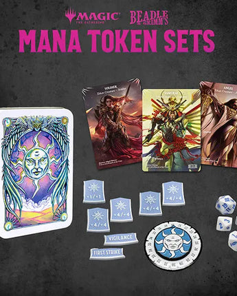 Beadle & Grimms MTG White Mana Metal Token Set