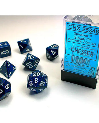 Chessex Dice: 7-Die RPG Set - Speckled: Stealth
