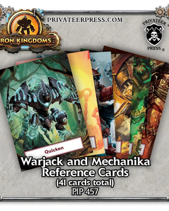 Iron Kingdoms RPG - Warjack and Mechanika Reference Card Deck (5e)