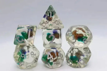 Foam Brain Inclusion Dice RPG Dice Set (7) - Red Ladybug