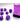 Chessex Dice: Opaque 7-Die RPG Set - Purple/White