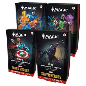 (Presale 5-25) Marvel Super Heroes Commander Deck Display (4 Decks)