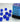 Chessex Dice: Translucent 12mm D6 (36) - Blue/White