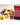 Chessex Dice: Gemini 16mm D6 (12) - Red-Yellow/White