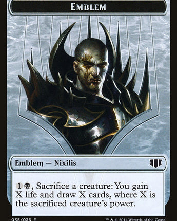 Emblem - Ob Nixilis of the Black Oath // Zombie Double-Sided Token