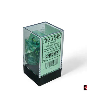 Chessex Dice: Luminary 7-Die RPG Set - Kelp/Light Green