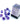 Chessex Dice: Special 12mm D6 (36) - Nebula: Nocturnal/Blue