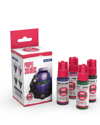 Quick Gen Contrast: Purple Soldiers (4 Colors) Set
