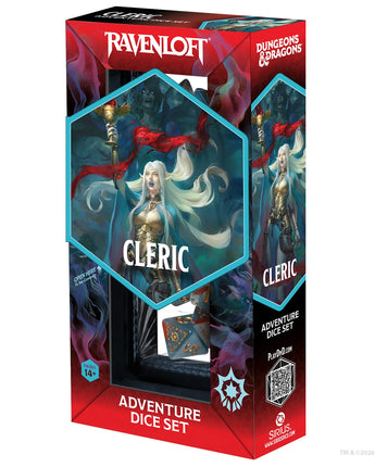 Dungeons & Dragons Adventure Dice Sets - Cleric (Light Blue,Red)