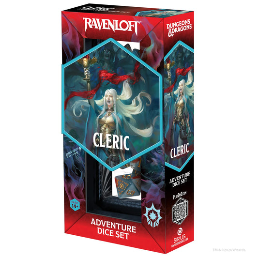 Dungeons & Dragons Adventure Dice Sets - Cleric (Light Blue,Red)