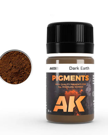 AK Interactive Dark Earth Pigment 35ml Bottle