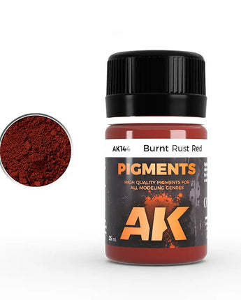 AK Interactive Burnt Rust Red Pigment 35ml Bottle