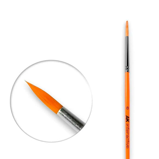 AKI Round Brush: Synthetic No. 8