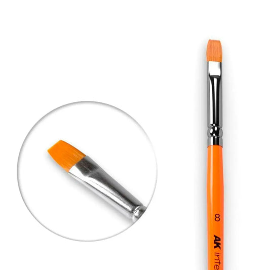 AKI Flat Brush: Synthetic No. 8