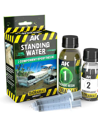 Diorama Series: Resin Stagnant Water Components Epoxy Resin 180ml