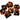 The Crooked Moon: 7CT Golden Sharp Resin Polyhedral Dice Set