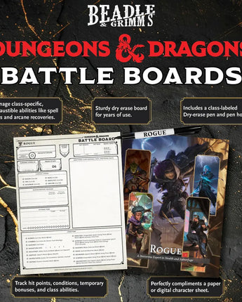 Beadle & Grimm Dungeons And Dragons: Battle Board: Rogue Class
