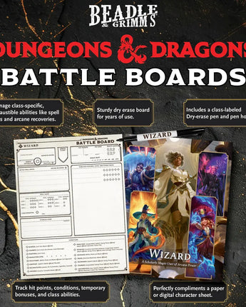 Beadle & Grimm Dungeons And Dragons: Battle Board: Wizard Class