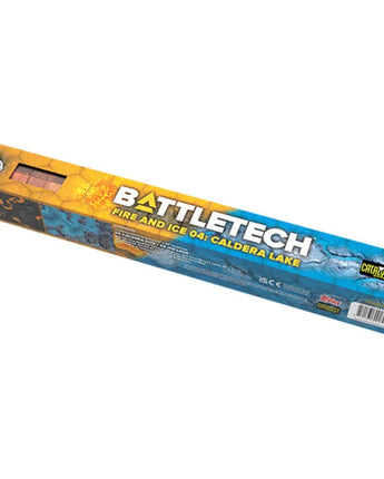 BattleTech: Battle Mat - Fire and Ice Caldera Lake