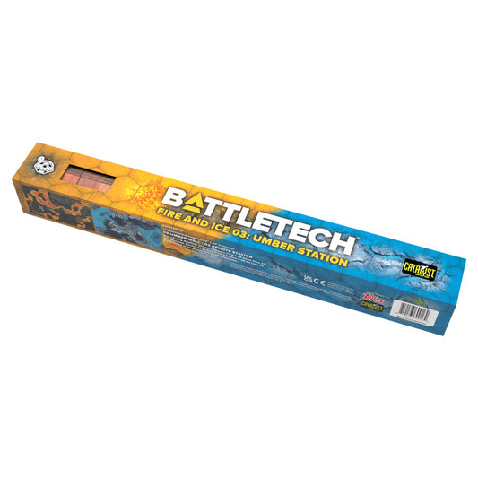 BattleTech: Battle Mat - Fire and Ice Umber Station