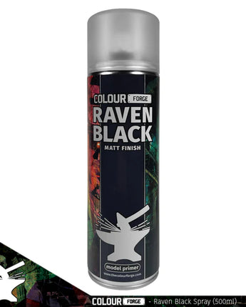 Colour Forge Spray Primer - Raven Black