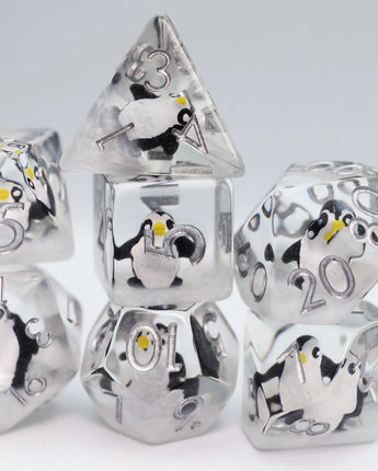 Baby Penguin RPG Dice Set