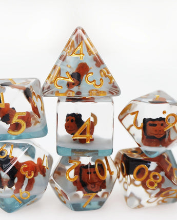 Ferocious Feline RPG Dice Set