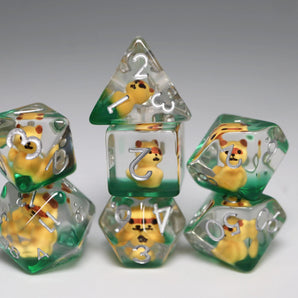 Baby Raccoon RPG Dice Set