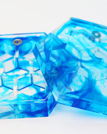 Sharp Edge Resin Dice Vault - Ocean Waters (Light Blue)