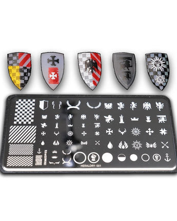 Classic Stampin' Plates - Heraldry 001