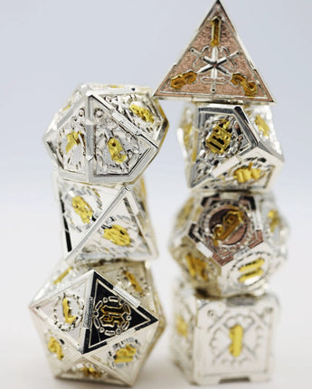 Crossed Swords: Holy Sword - Metal RPG Dice Set