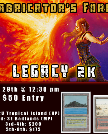 MTG Legacy 2k - Aug 29th (Unlimited Tropical Island)