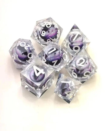 Sharp Edge Moving Eye RPG Dice Set - Medusa's Gaze