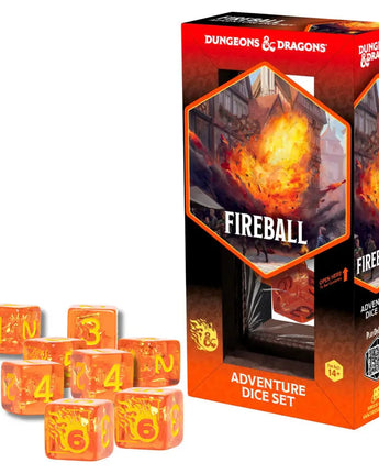 Dungeons & Dragons Adventure Dice Sets - Fireball
