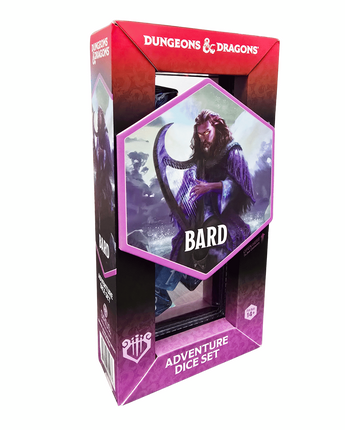 Dungeons & Dragons Adventure Dice - Bard, Blue/Black