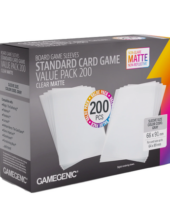 Standard Card Game Matte Sleeves Value Pack (200ct)