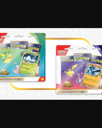 Pokemon 30th Celebration Tech Sticker Collection