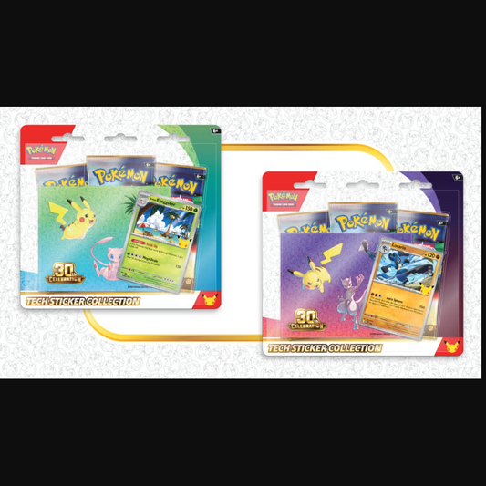 Pokemon 30th Celebration Tech Sticker Collection