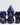Cat's Eye Purple - Gemstone Engraved with Silver RPG Dice Set