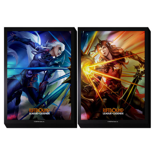 Riftbound Vendetta Sleeves: Diana vs Leona (100)