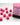 Chessex Dice: Opaque 12mm D6 (36) - Pink/White