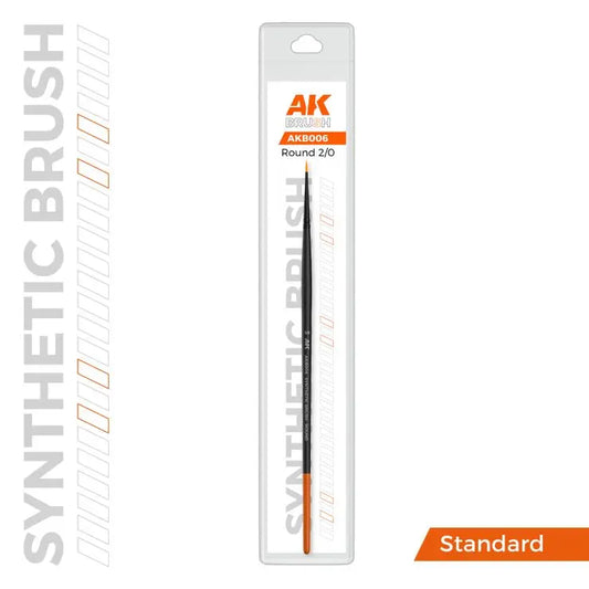 AKI Round Brush: Synthetic No. 2/0