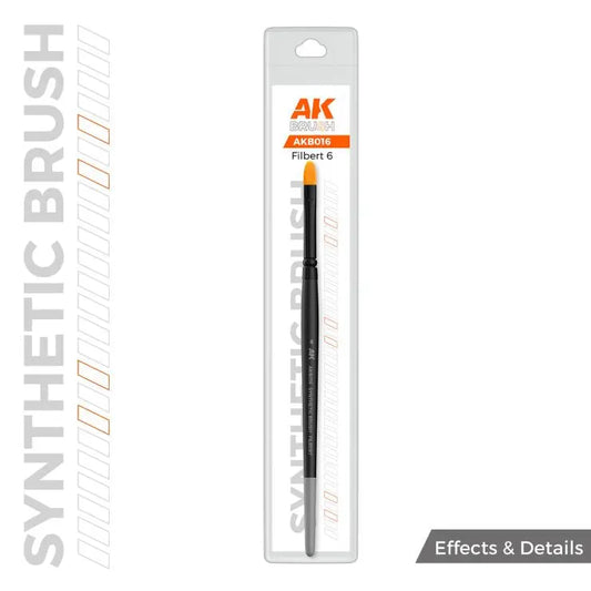 AKI Filbert Brush: Synthetic No. 6