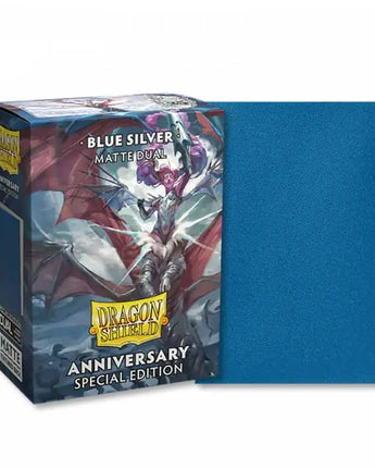 Dragon Shield 100ct Dual Matte - Cobalt Blue & Silver